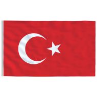 Флаг на Турция и стълб, 6,08 м, алуминий
