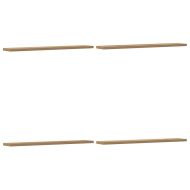 Стенни рафтове 4 бр дъб артизан 60x20x1,5 см инженерно дърво