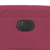 Електрически изправящ реклайнер стол, виненочервен, кадифе