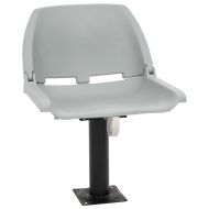 Сгъваем стол за лодка 4 части без възглавница сив 48x51x41 см