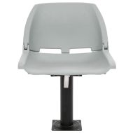 Сгъваем стол за лодка 4 части без възглавница сив 48x51x41 см