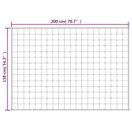 Утежнено одеяло синьо 138x200 см 6 кг плат