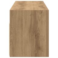 Стенен шкаф за баня, дъб артизан, 80x25x30 см, инженерно дърво