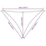 Платно-сенник, Оксфорд плат, триъгълно, 5x5x6 м, бежово