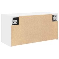 Стенни шкафове за баня бели 60x25x30 cm Инженерна дървесина