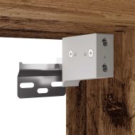 Стенен шкаф за баня, старо дърво, 80x25x30 см, инженерно дърво