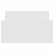 Рамка за легло, бяла, 75x190 см, Small Single, инженерно дърво