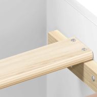 Рамка за легло, бяла, 75x190 см, Small Single, инженерно дърво