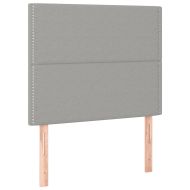 Боксспринг легло с матрак, светлосиво, 100x200 см, плат