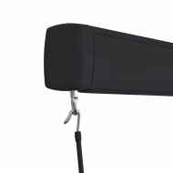 Ръчна касетъчна тента, 350x250 см, синьо и бяло