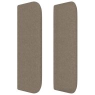 Горна табла за легло, таупе, 203x16x78/88 см, плат