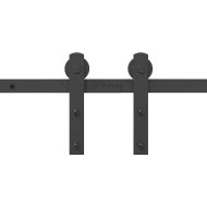 Комплект механизъм за плъзгаща врата, 400 см, стомана, черен