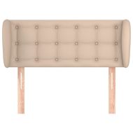 Горна табла с уши, капучино,103x23x78/88 см, изкуствена кожа