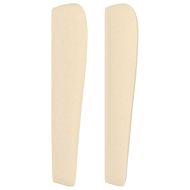 Горна табла за легло с уши, кремава, 163x23x118/128 см, плат