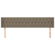 Горна табла за легло, таупе, 203x16x78/88 см, плат