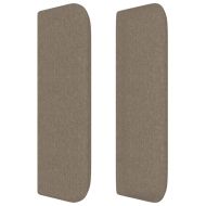 Горна табла за легло, таупе, 203x16x78/88 см, плат