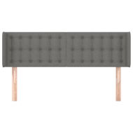 Горна табла за легло, тъмносива, 147x16x78/88 см, плат