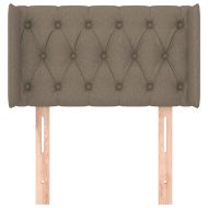 Горна табла за легло, таупе, 83x16x78/88 см, плат