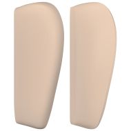 Горна табла с уши, капучино,163x23x78/88 см, изкуствена кожа