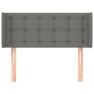 Горна табла за легло, тъмносива, 93 x 16 x 78/88 см, плат