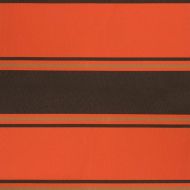 Прибираща се тента оранжево и кафяво 4x3 м плат и алуминий