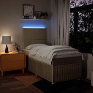 Боксспринг легло с матрак, кремава, 90x190 см, плат