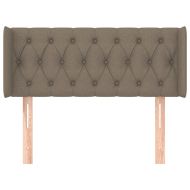 Горна табла за легло, таупе, 93 x 16 x 78/88 см, плат