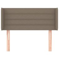 Горна табла за легло, таупе, 93 x 16 x 78/88 см, плат