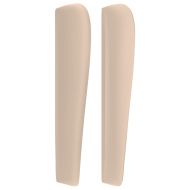 Горна табла с уши, капучино, 83x23x118/128 см, изкуствена кожа