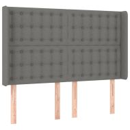 Боксспринг легло с матрак, тъмносиво, 140x190 см плат