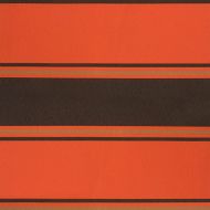 Прибираща се тента оранжево и кафяво 3x2,5 м плат и алуминий