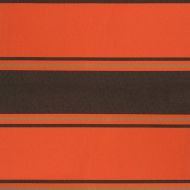 Прибираща се тента оранжево и кафяво 3,5x2,5 м плат и алуминий