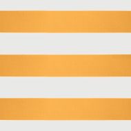 Прибираща се тента жълто и бяло 3,5x2,5 м плат и алуминий