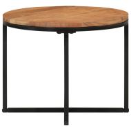 Маса за кафе 45x45x35 см акация масив и желязо