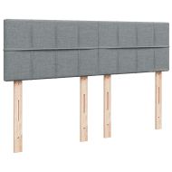 Боксспринг легло с матрак, светлосиво, 140x190 см плат