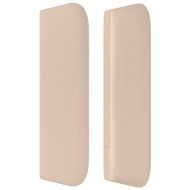 Горна табла за легло, капучино,103x16x78/88 см, изкуствена кожа