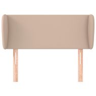 Горна табла с уши, капучино,103x23x78/88 см, изкуствена кожа