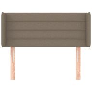 Горна табла за легло, таупе, 103x16x78/88 см, плат