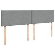 Боксспринг легло с матрак, светлосиво, 160x200 см, плат