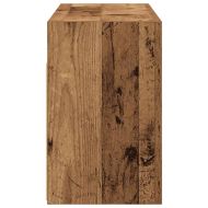 Стенен шкаф за баня, старо дърво, 60x25x40 см, инженерно дърво
