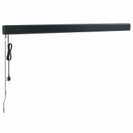 Прибираща се тента оранжево и кафяво 3x2,5 м плат и алуминий