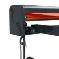 Прибираща се тента оранжево и кафяво 3x2,5 м плат и алуминий