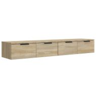 Стенни шкафове, 2 бр, дъб сонома, 68x30x20 см, инженерно дърво