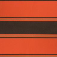 Прибираща се тента оранжево и кафяво 4,5x3 м плат и алуминий