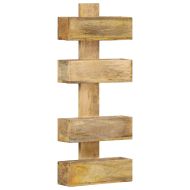 Стенна поставка за списания, 30x11x72 см, масивно мангово дърво
