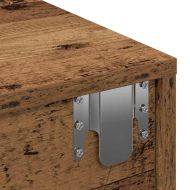 Стенен рафт с чекмеджета старо дърво 80x33x17см инженерно дърво