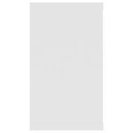 Стенни кубични рафтове 2 бр, бели, 80x15x26,5см инженерно дърво