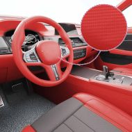 Фолиа за кола, 2 бр, 4D червени, 100x150 см