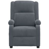 Електрически масажен стол, тъмносив, текстил