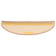 Изтривалки за стълби, 15 бр., 65x21x4 см, светлокафяви, полукръгли, големи